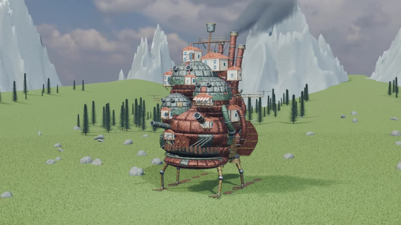 用 Codex 和 Blender，讓霍爾的移動城堡走完 30 秒